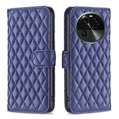 Funda de Cuero Cartera con Soporte Carcasa B11F para Oppo Find X6 5G Azul