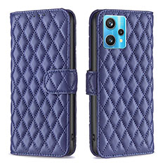 Funda de Cuero Cartera con Soporte Carcasa B11F para Realme 9 4G Azul