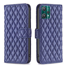 Funda de Cuero Cartera con Soporte Carcasa B11F para Realme 9 5G Azul