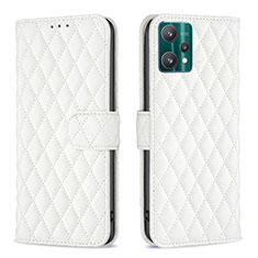 Funda de Cuero Cartera con Soporte Carcasa B11F para Realme 9 5G Blanco