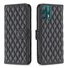 Funda de Cuero Cartera con Soporte Carcasa B11F para Realme 9 Pro 5G Negro