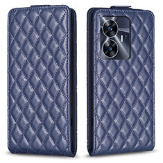 Funda de Cuero Cartera con Soporte Carcasa B11F para Realme C55 Azul