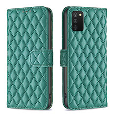 Funda de Cuero Cartera con Soporte Carcasa B11F para Samsung Galaxy A02s Verde