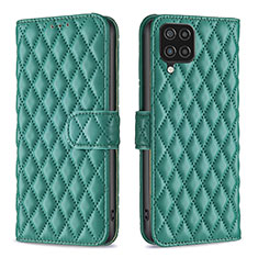 Funda de Cuero Cartera con Soporte Carcasa B11F para Samsung Galaxy A12 5G Verde