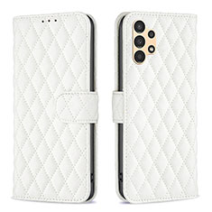 Funda de Cuero Cartera con Soporte Carcasa B11F para Samsung Galaxy A13 4G Blanco