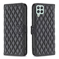 Funda de Cuero Cartera con Soporte Carcasa B11F para Samsung Galaxy A22 4G Negro