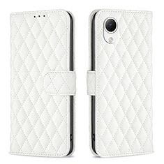 Funda de Cuero Cartera con Soporte Carcasa B11F para Samsung Galaxy A23 5G SC-56C Blanco