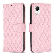 Funda de Cuero Cartera con Soporte Carcasa B11F para Samsung Galaxy A23 5G SC-56C Oro Rosa