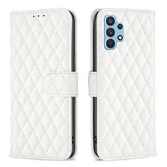 Funda de Cuero Cartera con Soporte Carcasa B11F para Samsung Galaxy A32 5G Blanco