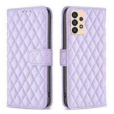 Funda de Cuero Cartera con Soporte Carcasa B11F para Samsung Galaxy A33 5G Morado