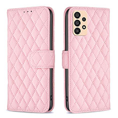 Funda de Cuero Cartera con Soporte Carcasa B11F para Samsung Galaxy A33 5G Oro Rosa