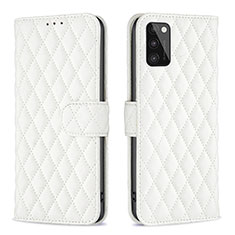 Funda de Cuero Cartera con Soporte Carcasa B11F para Samsung Galaxy A41 Blanco