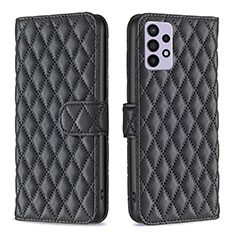 Funda de Cuero Cartera con Soporte Carcasa B11F para Samsung Galaxy A72 4G Negro