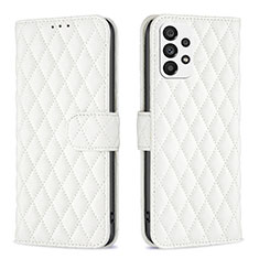 Funda de Cuero Cartera con Soporte Carcasa B11F para Samsung Galaxy A73 5G Blanco