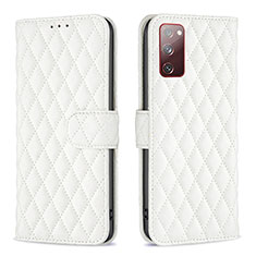 Funda de Cuero Cartera con Soporte Carcasa B11F para Samsung Galaxy S20 FE 4G Blanco