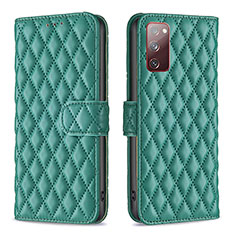 Funda de Cuero Cartera con Soporte Carcasa B11F para Samsung Galaxy S20 FE 4G Verde