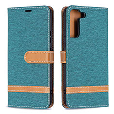 Funda de Cuero Cartera con Soporte Carcasa B11F para Samsung Galaxy S23 Plus 5G Verde