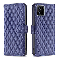 Funda de Cuero Cartera con Soporte Carcasa B11F para Vivo Y15A Azul