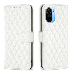 Funda de Cuero Cartera con Soporte Carcasa B11F para Xiaomi Mi 11i 5G Blanco