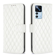 Funda de Cuero Cartera con Soporte Carcasa B11F para Xiaomi Mi 12T 5G Blanco