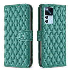 Funda de Cuero Cartera con Soporte Carcasa B11F para Xiaomi Mi 12T 5G Verde