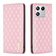 Funda de Cuero Cartera con Soporte Carcasa B11F para Xiaomi Mi 13 Pro 5G Oro Rosa