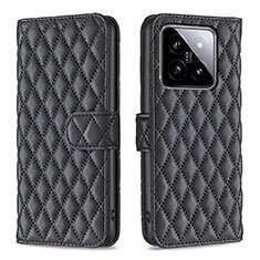 Funda de Cuero Cartera con Soporte Carcasa B11F para Xiaomi Mi 14 Pro 5G Negro