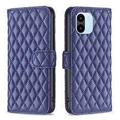 Funda de Cuero Cartera con Soporte Carcasa B11F para Xiaomi Poco C50 Azul