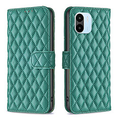 Funda de Cuero Cartera con Soporte Carcasa B11F para Xiaomi Poco C50 Verde