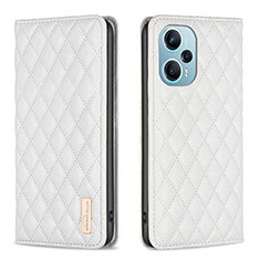 Funda de Cuero Cartera con Soporte Carcasa B11F para Xiaomi Poco F5 5G Blanco