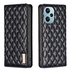 Funda de Cuero Cartera con Soporte Carcasa B11F para Xiaomi Poco F5 5G Negro