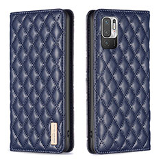 Funda de Cuero Cartera con Soporte Carcasa B11F para Xiaomi POCO M3 Pro 5G Azul