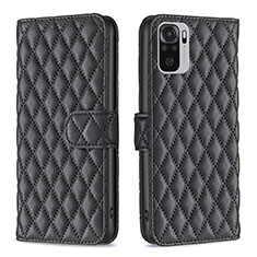 Funda de Cuero Cartera con Soporte Carcasa B11F para Xiaomi Poco M5S Negro