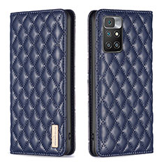 Funda de Cuero Cartera con Soporte Carcasa B11F para Xiaomi Redmi 10 (2022) Azul