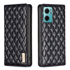 Funda de Cuero Cartera con Soporte Carcasa B11F para Xiaomi Redmi 10 5G Negro