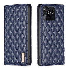 Funda de Cuero Cartera con Soporte Carcasa B11F para Xiaomi Redmi 10 India Azul