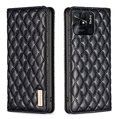 Funda de Cuero Cartera con Soporte Carcasa B11F para Xiaomi Redmi 10 Power Negro