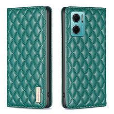 Funda de Cuero Cartera con Soporte Carcasa B11F para Xiaomi Redmi 10 Prime Plus 5G Verde