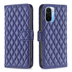 Funda de Cuero Cartera con Soporte Carcasa B11F para Xiaomi Redmi K40 5G Azul