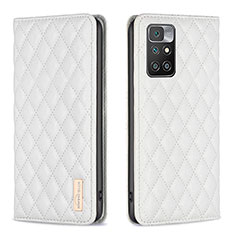 Funda de Cuero Cartera con Soporte Carcasa B11F para Xiaomi Redmi Note 11 4G (2021) Blanco