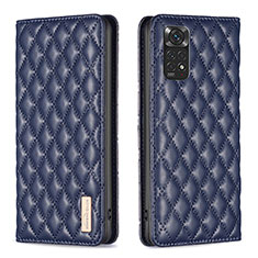 Funda de Cuero Cartera con Soporte Carcasa B11F para Xiaomi Redmi Note 11 4G (2022) Azul