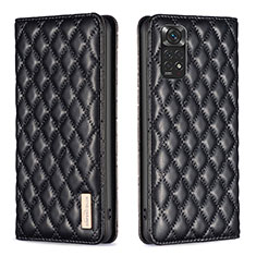 Funda de Cuero Cartera con Soporte Carcasa B11F para Xiaomi Redmi Note 11 4G (2022) Negro