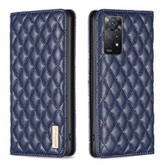 Funda de Cuero Cartera con Soporte Carcasa B11F para Xiaomi Redmi Note 11 Pro 5G Azul