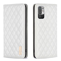 Funda de Cuero Cartera con Soporte Carcasa B11F para Xiaomi Redmi Note 11 SE 5G Blanco