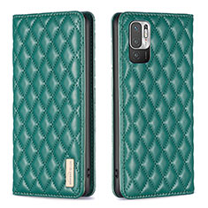 Funda de Cuero Cartera con Soporte Carcasa B11F para Xiaomi Redmi Note 11 SE 5G Verde