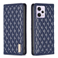 Funda de Cuero Cartera con Soporte Carcasa B11F para Xiaomi Redmi Note 12 Explorer Azul