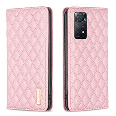 Funda de Cuero Cartera con Soporte Carcasa B11F para Xiaomi Redmi Note 12 Pro 4G Oro Rosa