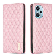 Funda de Cuero Cartera con Soporte Carcasa B11F para Xiaomi Redmi Note 12 Turbo 5G Oro Rosa