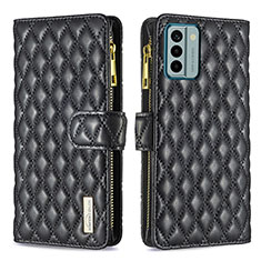 Funda de Cuero Cartera con Soporte Carcasa B12F para Nokia G22 Negro