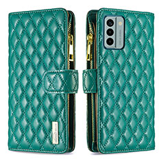 Funda de Cuero Cartera con Soporte Carcasa B12F para Nokia G22 Verde